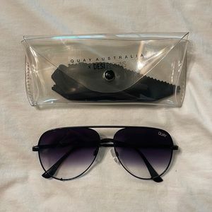 QUAY ombré sunglasses with case